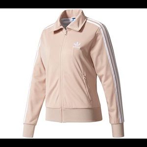 ADIDAS Originals Womens Firebird Info Poster Track Top Retro Small Dusty Rose